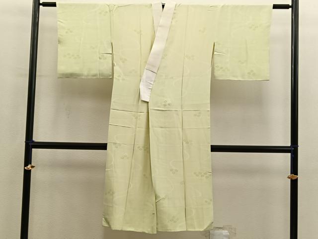 平和屋着物■長襦袢　袷　流水花文　正絹　逸品　BAAY0757mz