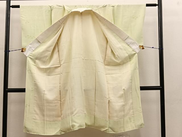 平和屋着物■長襦袢　袷　流水花文　正絹　逸品　BAAY0757mz