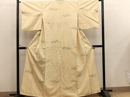 平和屋着物■上質な紬　松　正絹　逸品　BAAY0760mz