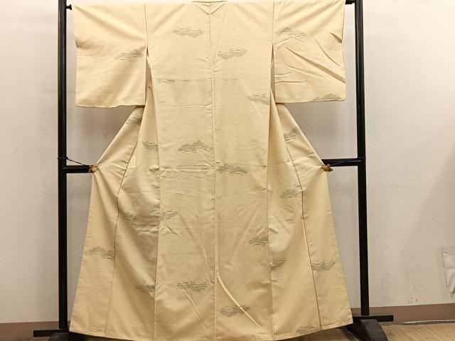 平和屋着物■上質な紬　松　正絹　逸品　BAAY0760mz