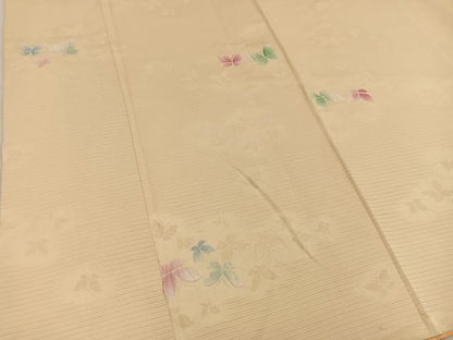 平和屋着物■上質な小紋　舞蝶文　正絹　逸品　BAAY0765mz