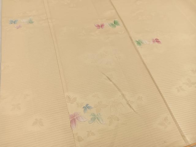 平和屋着物■上質な小紋　舞蝶文　正絹　逸品　BAAY0765mz