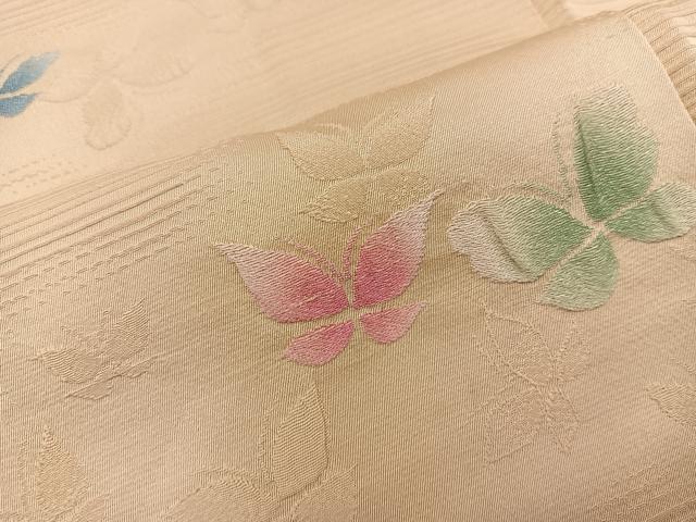 平和屋着物■上質な小紋　舞蝶文　正絹　逸品　BAAY0765mz