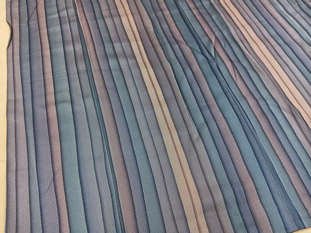 平和屋着物■上質な小紋　間道　正絹　逸品　BAAY0768mz