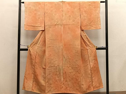 平和屋着物■上質な小紋　草花地紋　暈し染め　正絹　逸品　BAAY0769mz