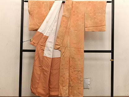 平和屋着物■上質な小紋　草花地紋　暈し染め　正絹　逸品　BAAY0769mz