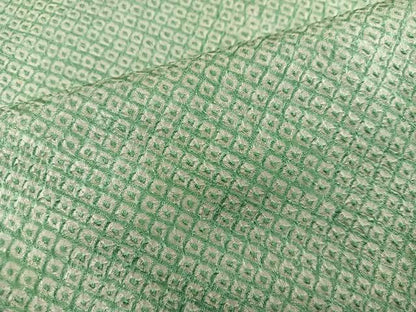 平和屋着物■大変加工の良い総絞り小紋　小田急扱い　正絹　逸品　BAAY0773mz