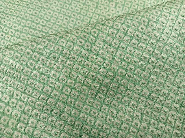 平和屋着物■大変加工の良い総絞り小紋　小田急扱い　正絹　逸品　BAAY0773mz