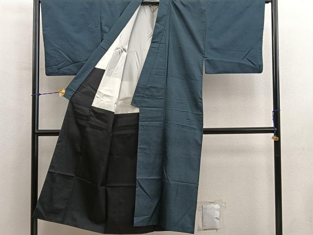 平和屋着物■男性　本場大島紬　アンサンブル　100亀甲　総詰め　正絹　逸品　BAAY0776mz