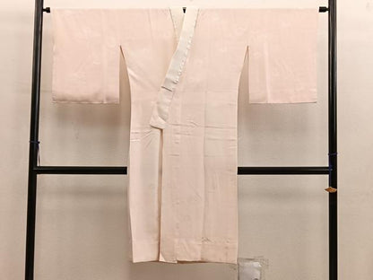 平和屋着物■長襦袢　無双仕立て　菊地紋　香色　正絹　逸品　BAAY0784mz