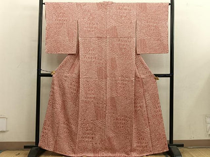 平和屋着物■上質な小紋　総絞り　亀甲花文　そごう扱い　正絹　逸品　BAAY0787mz