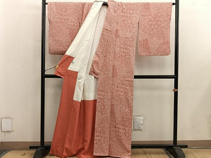 平和屋着物■上質な小紋　総絞り　亀甲花文　そごう扱い　正絹　逸品　BAAY0787mz