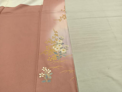 平和屋着物■豪華色留袖　作家物　色紙重ね群鶴花文　暈し染め　金彩　正絹　逸品　BAAY0789mz