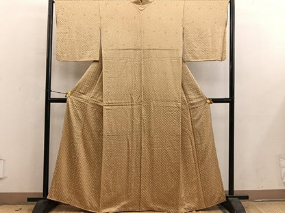 平和屋着物■上質な小紋　総絞り　正絹　逸品　BAAY0791mz