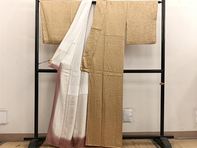 平和屋着物■上質な小紋　総絞り　正絹　逸品　BAAY0791mz