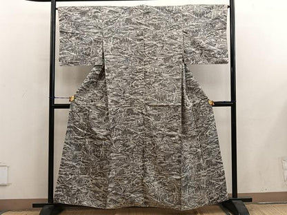 平和屋着物■本場染大島紬　人物風景文　正絹　逸品　BAAY0798mz