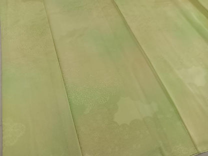 平和屋着物■上質な小紋　雲重ね花地紋　暈し染め　正絹　逸品　BAAY0801mz