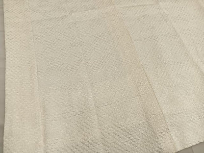 平和屋着物■長襦袢　袷　総絞り　白色　正絹　逸品　BAAY0805mz
