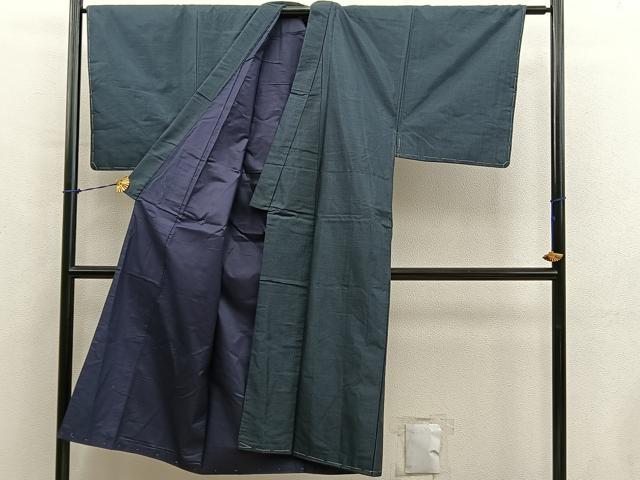 平和屋着物■男性　本場大島紬　80亀甲　総詰め　正絹　逸品　BAAY0814mz