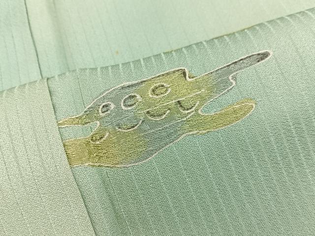 平和屋着物●上質な小紋　幾何学文様　地紋起こし　暈し染め　正絹　逸品　BAAY0824mz