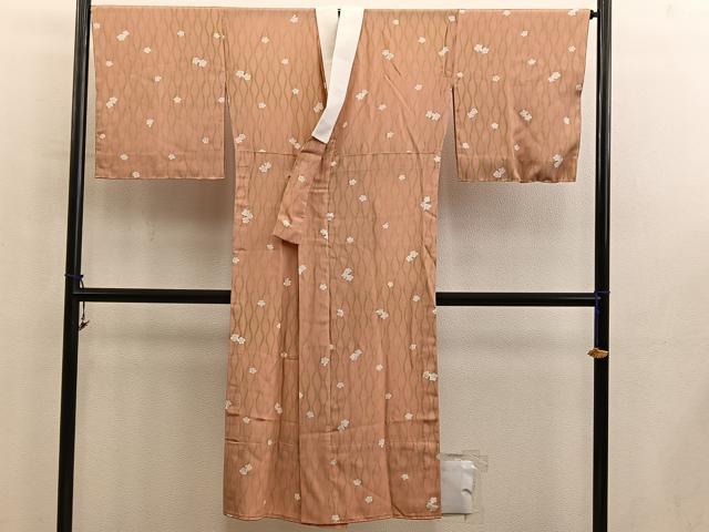 平和屋着物■長襦袢　無双仕立て　梅花文　正絹　逸品　BAAY0832mz