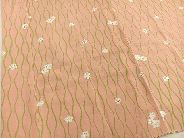 平和屋着物■長襦袢　無双仕立て　梅花文　正絹　逸品　BAAY0832mz