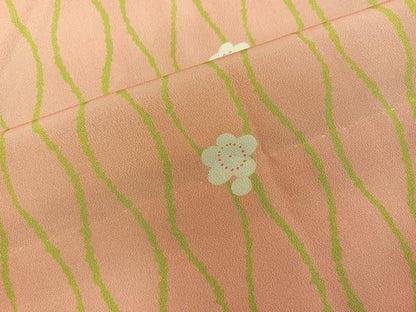 平和屋着物■長襦袢　無双仕立て　梅花文　正絹　逸品　BAAY0832mz