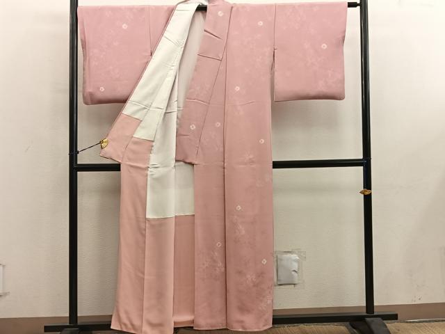 平和屋着物■上質な小紋　草花文　正絹　逸品　BAAY0836mz
