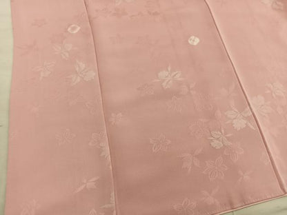 平和屋着物■上質な小紋　草花文　正絹　逸品　BAAY0836mz