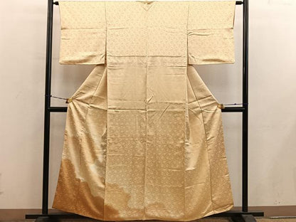 平和屋着物■色留訪問着　万寿菊地紋　暈し染め　正絹　逸品　BAAY0850mz