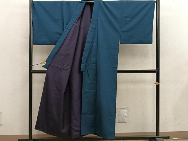 平和屋着物■男性　紬　百入茶色　正絹　逸品　BAAY0855mz