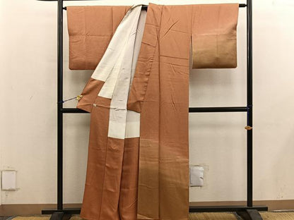 平和屋着物■江戸小紋　訪問着　鮫小紋柄　暈し染め　正絹　逸品　BAAY0856mz
