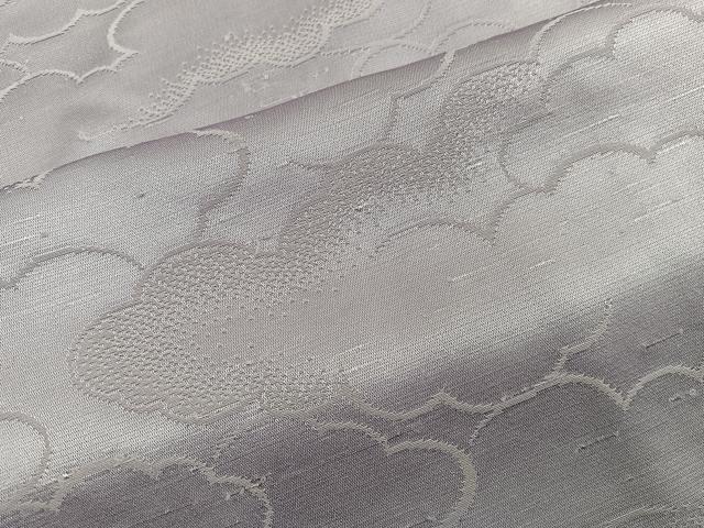 平和屋着物■上質な色無地　雲重ね地紋　霞色　正絹　逸品　未使用　BAAY0862mz