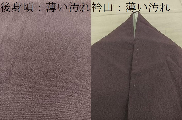 平和屋着物■上質な色無地　黒鳶色　正絹　逸品　BAAY0865mz