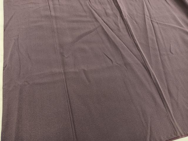 平和屋着物■上質な色無地　黒鳶色　正絹　逸品　BAAY0865mz