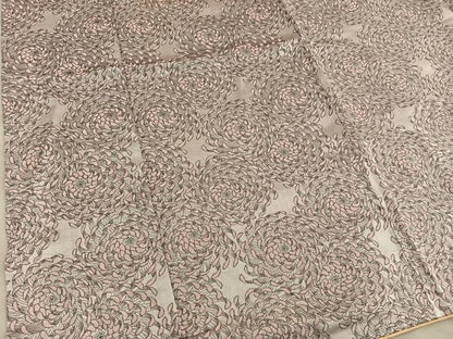 平和屋着物■上質なお召　乱菊　正絹　逸品　BAAY0867mz