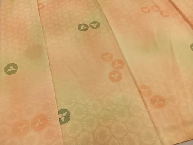 平和屋着物●上質な小紋　草花文　地紋起こし　正絹　逸品　BAAY0869mz
