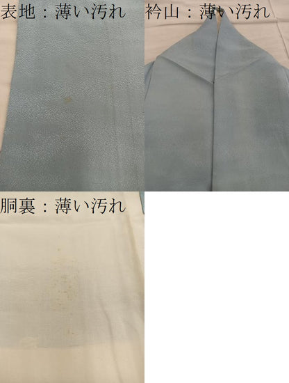 平和屋着物■上質な色無地　裏葉柳色　正絹　逸品　BAAY0873mz