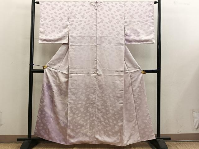 平和屋着物■訪問着　刺繍　御所車花地紋　暈し染め　正絹　逸品　BAAY0878mz