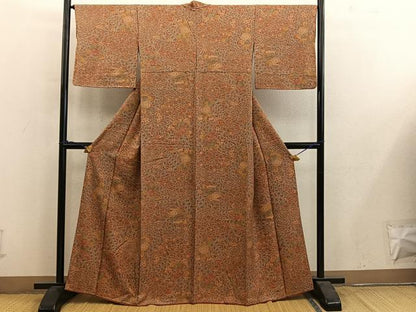 平和屋着物■上質な小紋　辻が花　正絹　逸品　BAAY0879mz