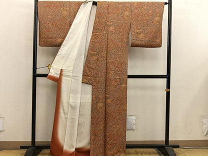 平和屋着物■上質な小紋　辻が花　正絹　逸品　BAAY0879mz