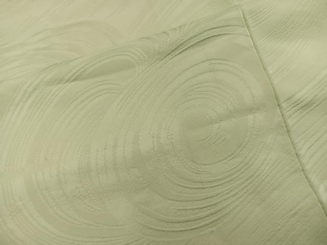 平和屋着物■上質な色無地　流水地紋　淡黄色　正絹　逸品　BAAY0887mz