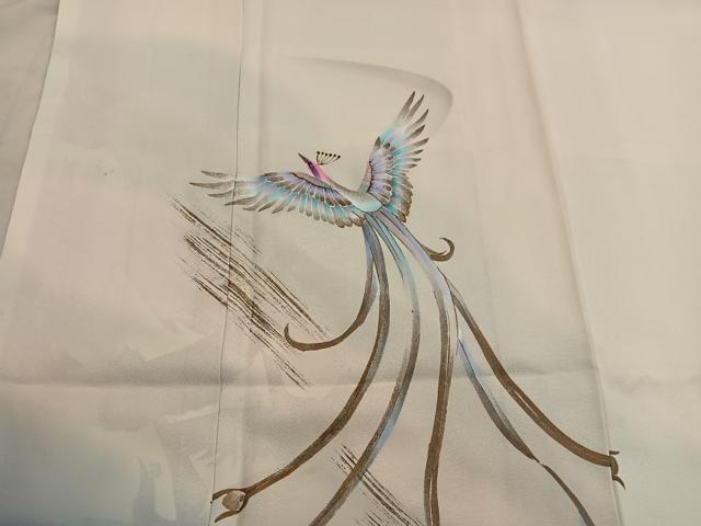 平和屋着物■訪問着　鳳凰　暈し染め　正絹　逸品　BAAY0891mz