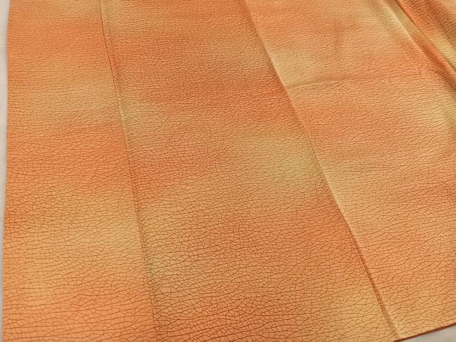 平和屋着物■上質な小紋　幾何学文様　氷割れ文　暈し染め　正絹　逸品　BAAY0892mz
