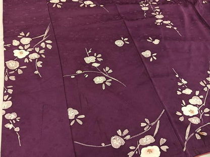 平和屋着物■上質な小紋　枝花文　ろうけつ染め　正絹　逸品　BAAY0894mz