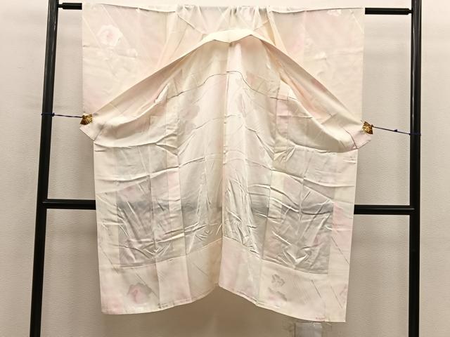 平和屋着物■長襦袢　無双仕立て　草花文　暈し染め　正絹　逸品　BAAY0947mz