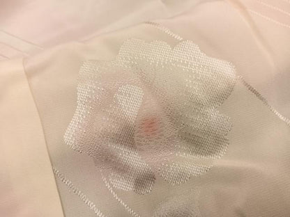平和屋着物■長襦袢　無双仕立て　草花文　暈し染め　正絹　逸品　BAAY0947mz