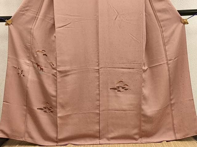 平和屋着物■訪問着　総刺繍　動物花文　正絹　逸品　BAAY0998mz