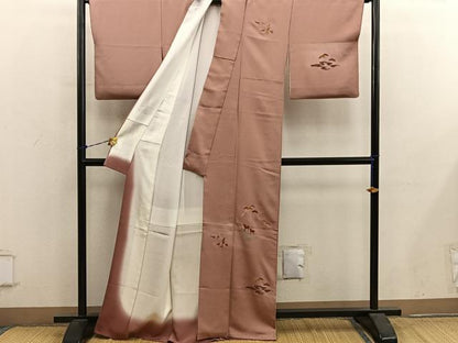 平和屋着物■訪問着　総刺繍　動物花文　正絹　逸品　BAAY0998mz
