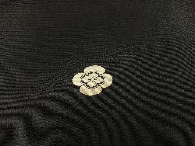 平和屋着物■豪華黒留袖　飛鶴花文　金彩　正絹　逸品　BAAY0999mz